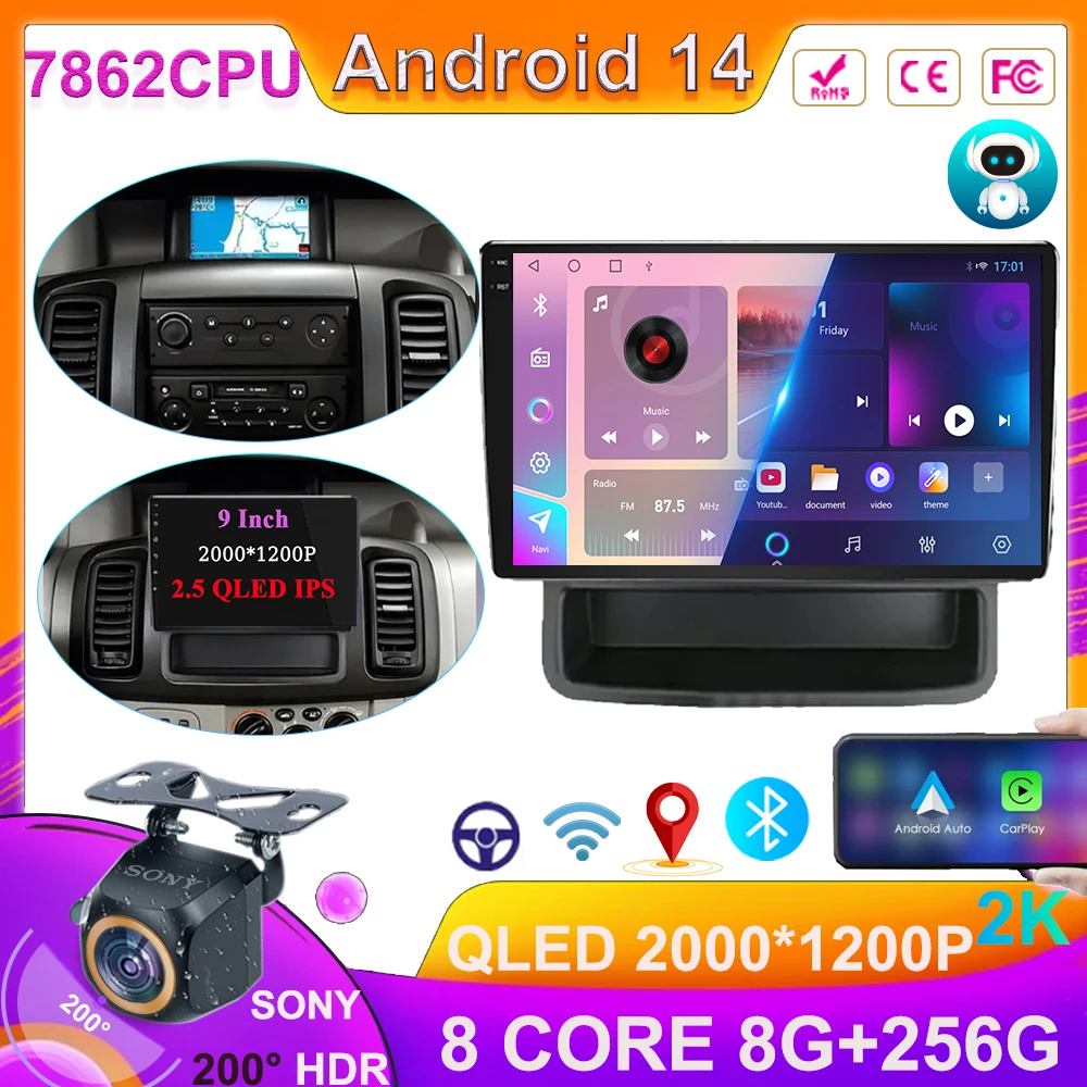 Автомагнитола для Renault Trafic 2 Opel Vivaro A Nissan primastar 2006-2014 мультимедийный видеоплеер Android