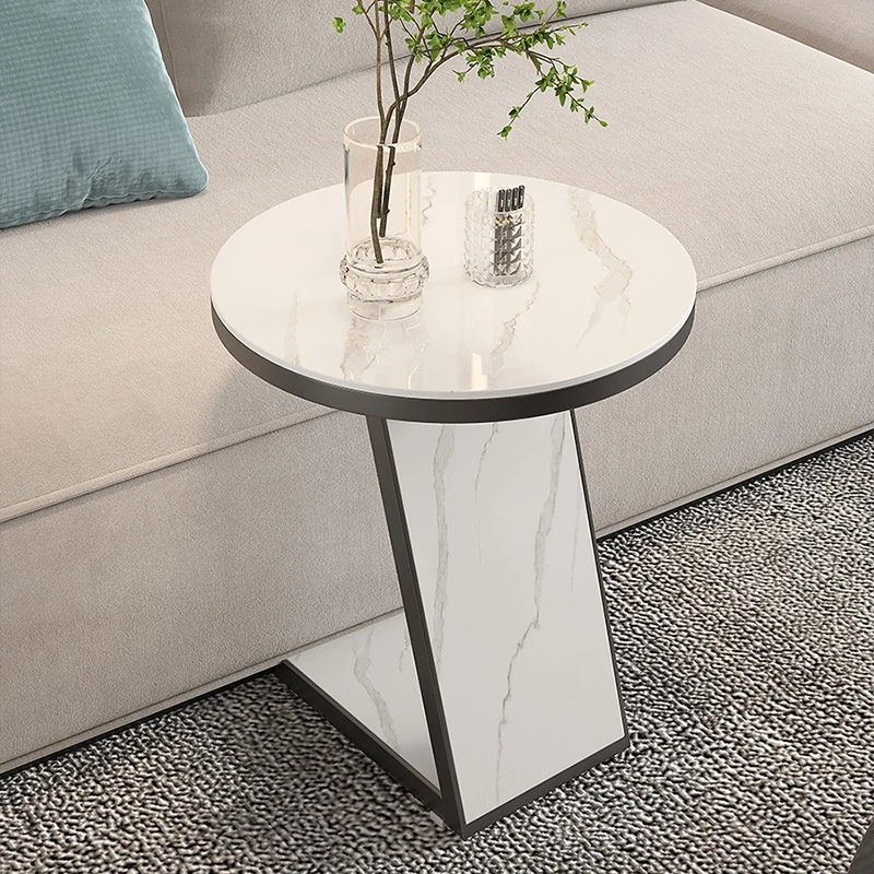 

Small Bed Coffee Table Living Room Side Round Nordic Coffee Table Hallway White Bedroom Mesa Auxiliar Home Furniture WSW30XP