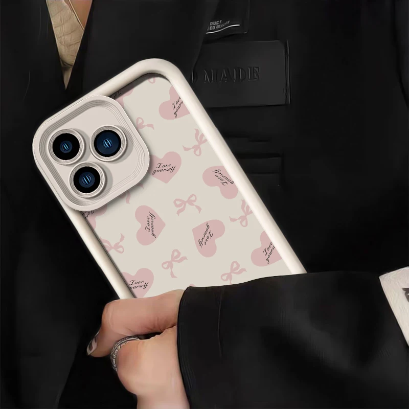 Красивый чехол с бантом и сердечком для OPPO Realme Q5 V5 K7X V13 U1 Q3i Q3 карнавальный