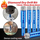 Алмазные сухие сверла для гранита, мрамора, керамической плитки, стекла, глаз, 68101214 мм