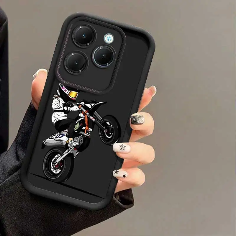 Фото Гибкий чехол для мотоциклиста развлечений, разработанный для Spark 20 Pro, изысканный для Pop 9 Spark 20 GO 1 2025 Pro №4