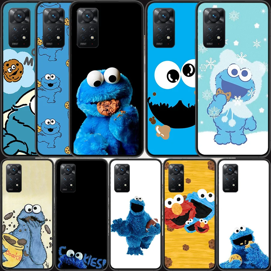 

Cookie Monster Phone Case For Xiaomi Redmi K40 Pro 10 Prime 10A 10C 10X 9 9A 9C 9T 8 8A 7 7A 6 6A S2 K30 K20 Cover Shell Coque