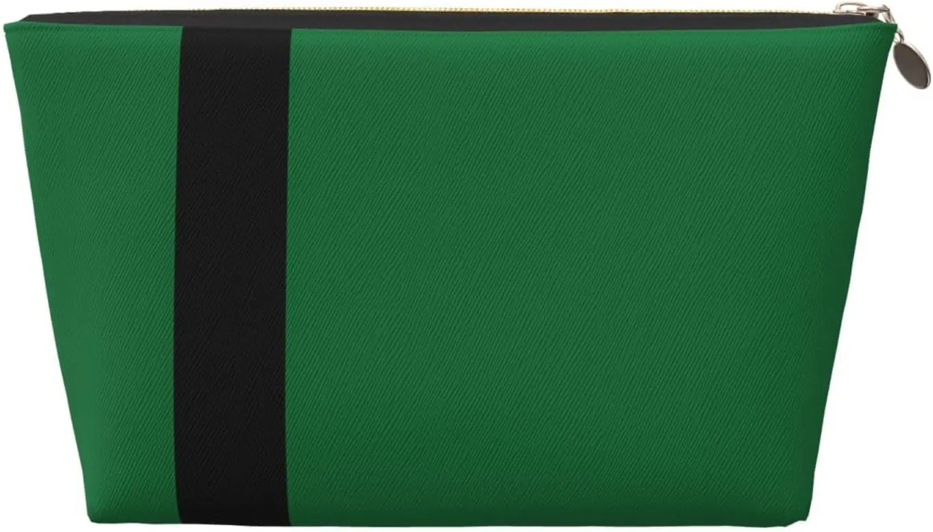 Кожаная дорожная косметичка с флагом Султаната Дели - многоразовые