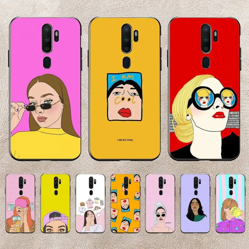 

Cute Cartoon Letter Deer Smiley Face Phone Case For Redmi 9A 8A 6A Note 9 8 10 11S 8T Pro K20 K30 K40 Pro PocoF3 Note11 5G Case