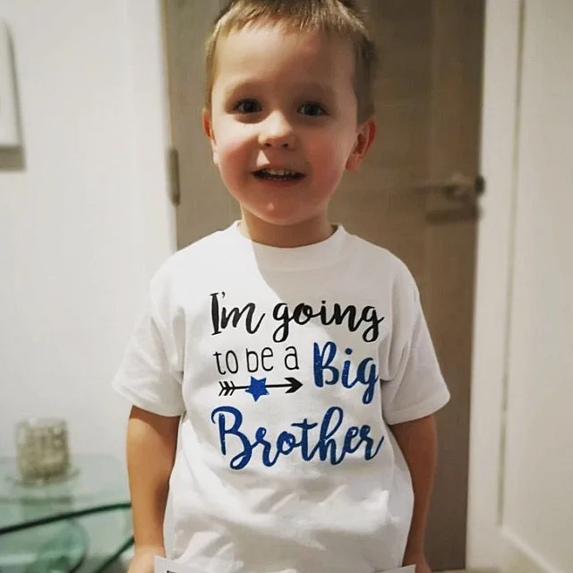 

Baby Son Family Look T-Shirts Boys Clothes I'm Going To Be A Big Brother Birth & Pregnancy Announcement T-Shirt For Boys