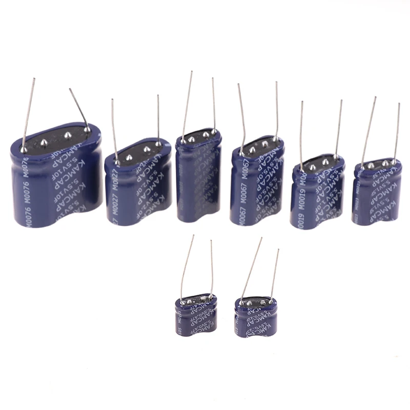 

1Pc 5.5V 0.22F/0.47F/1.0F/1.5F/2F/4F/5F/10F Supercapacitor Super Farah Capacitor Combination Capacitors