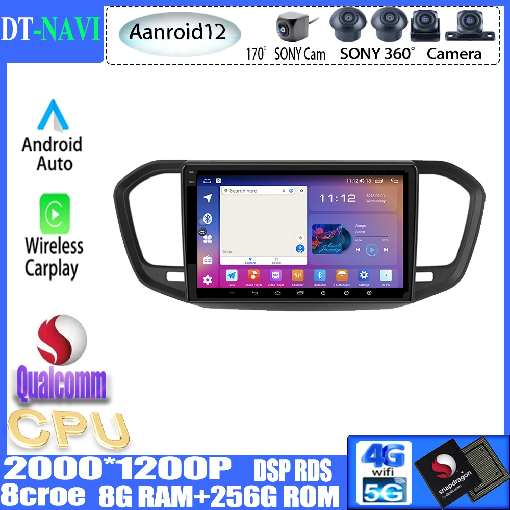 

Автомагнитола DVR Android 13 2 Din, мультимедийный видеоплеер для Lada VESTA 2023 QLED DSP GPS SIM 4G, Навигация Аудио 2din Carplay