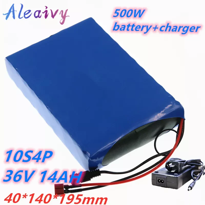 

36V 14Ah 350w 500w 18650 10S4P lithium ion Rechargeable Battery pack 42v Rlectric Bicycle Electric Car with 15A Discharge BMS