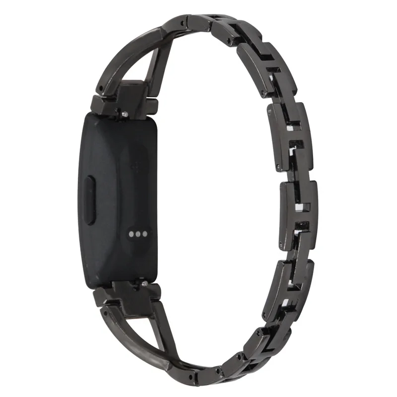 X Shape Diamond Bracelet Strap For Fitbit inspire/inspire 2/inspire HR Band Stainless Steel Watchband For Fitbit ACE 2 3 Band