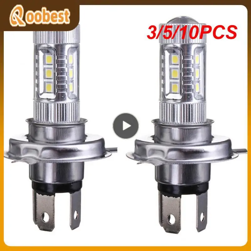 

3/5/10PCS Headlight 80w High Power H4 Near And Far Bulb Super Bright No Radiation Led Headlight Car Accessories Fog Lamp