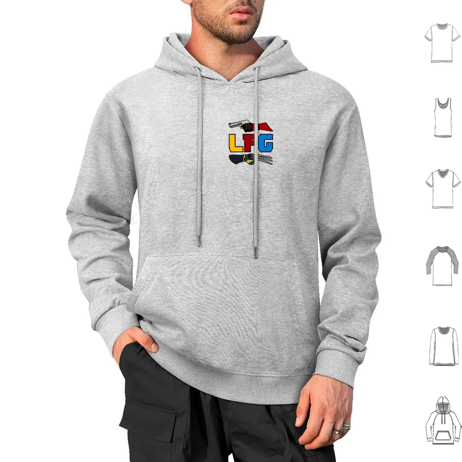 Толстовка Let’s F. Go (Lfg ) из хлопка с длинными рукавами и фильмом Супергерой Mcu Lfg Let S