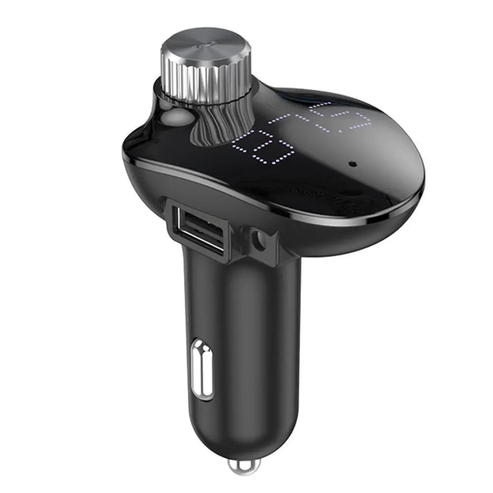 

Car Charger with FM Transmitter Bluetooth Receiver Audio MP3 Player TF Card Car Kit QC3.0 Fast Charging Car Phone Charger