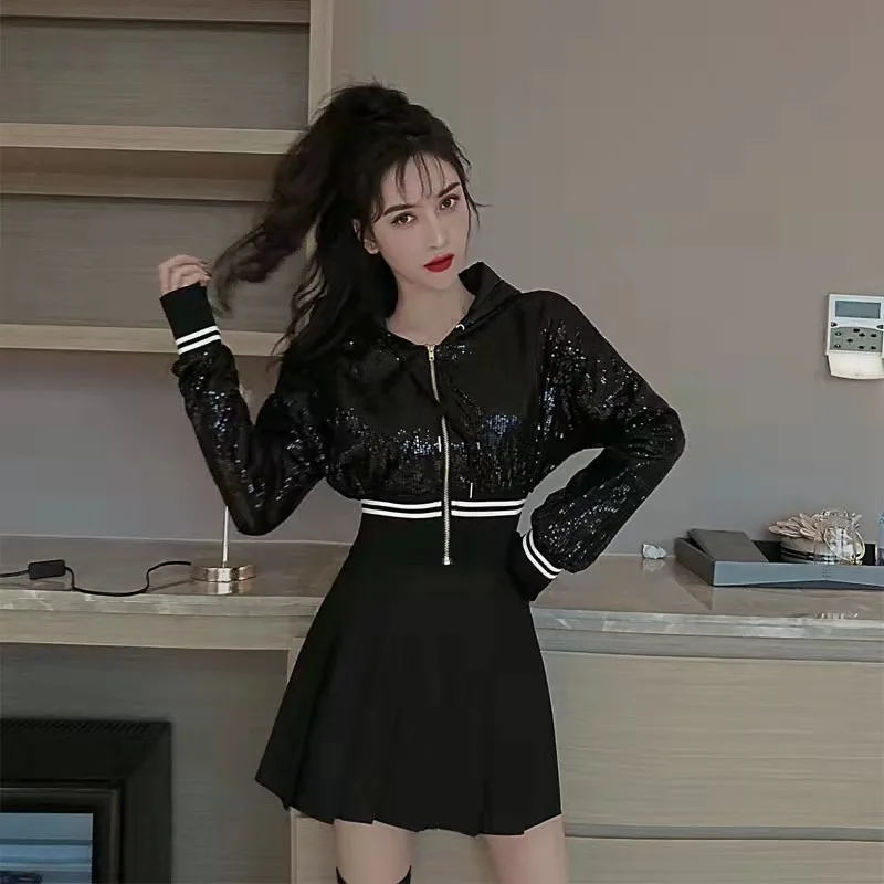 Розовая черная для взрослых джаз хип-хоп фотоблестки одежда выступлений на сцене