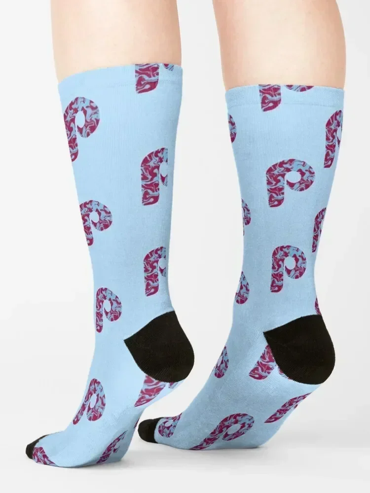 Ретро Phillies Socks напольные носки в стиле хип-хоп Мужские женские