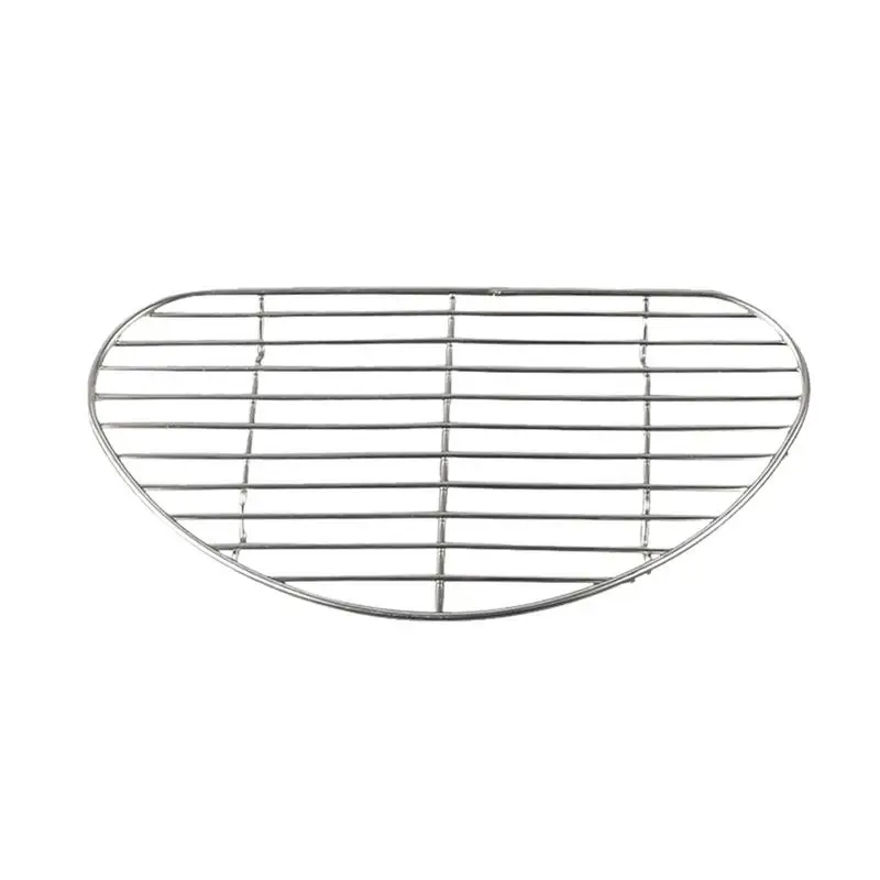

Stainless-Steel Semi-circular Oil Drain Rack Baking Steaming Roasting Rack Home Baking Cooking Oil Drip Holder Filter Rack For