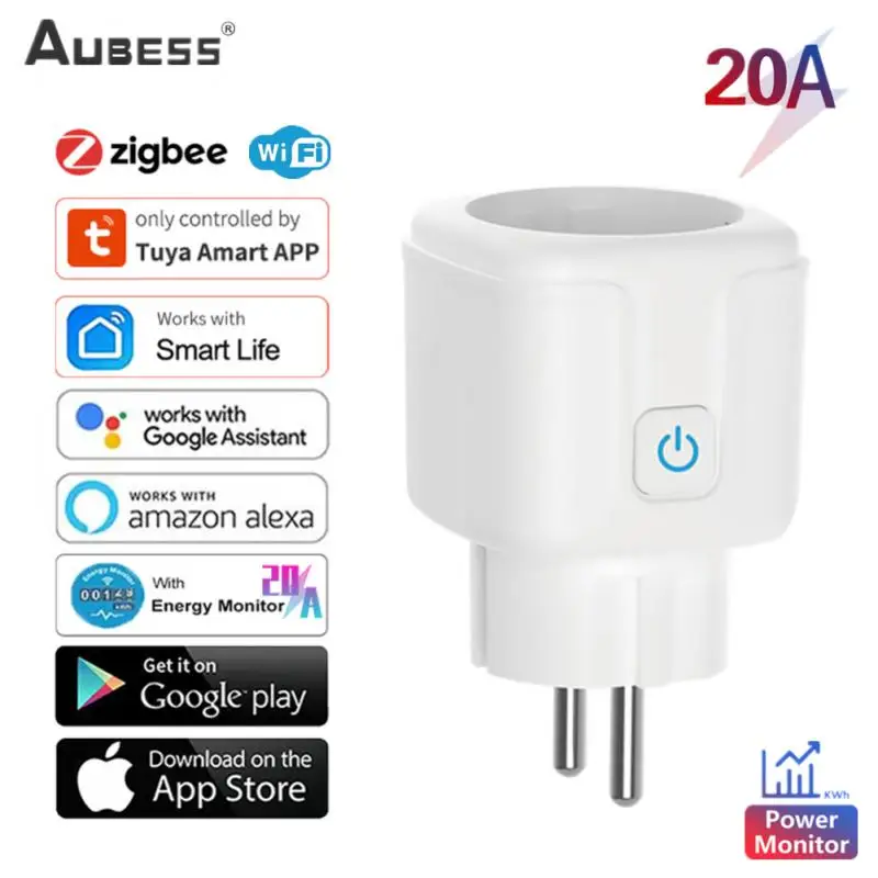 

Умная розетка ZigBee с поддержкой Wi-Fi, 20 А