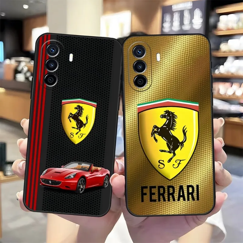 

Роскошный автомобильный телефон Ferrari, роскошный дизайн для Honor 70 50 60 X8 X7 30 9 20 10 20I 20S 10i Pro Plus Lite, задние чехлы