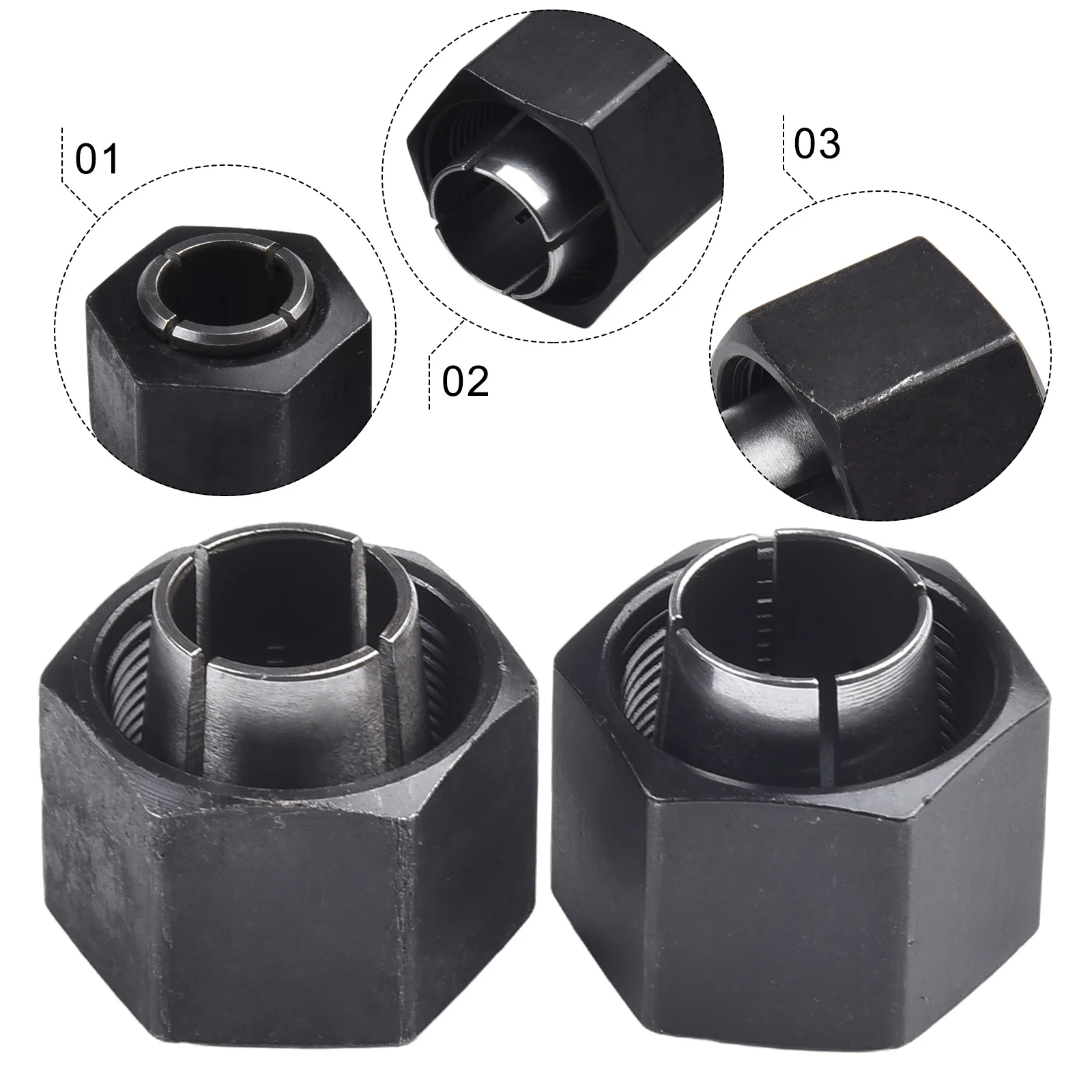 2 шт. 12 мм 7 цанга для фрезы DW6212 DW616 DW618 DW621K DW616M компоненты фрезерного станка