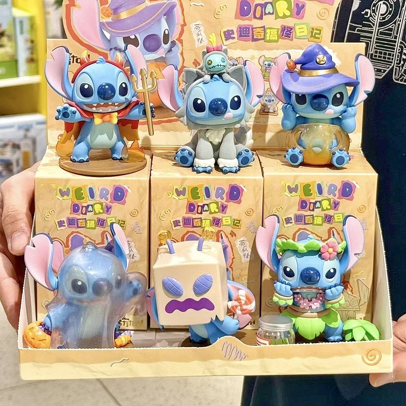 Disney Stitch слепая коробка Stiezy забавный дневник серии тайна Guss Bag аниме фигурка