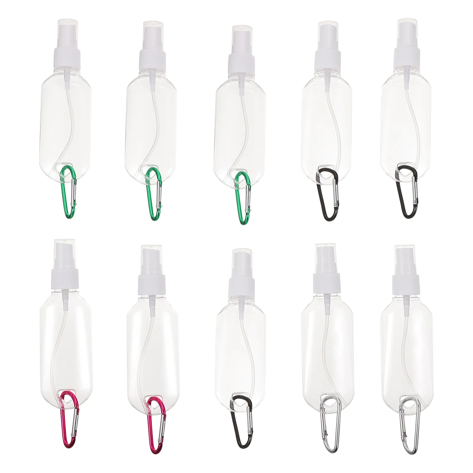 

Mini Refillable Perfume Bottle Keychain Spray Travel Leakproof Shampoo Containers