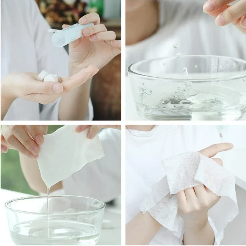 Женское волшебное полотенце для путешествий одноразовое сжатое Нетканая ткань