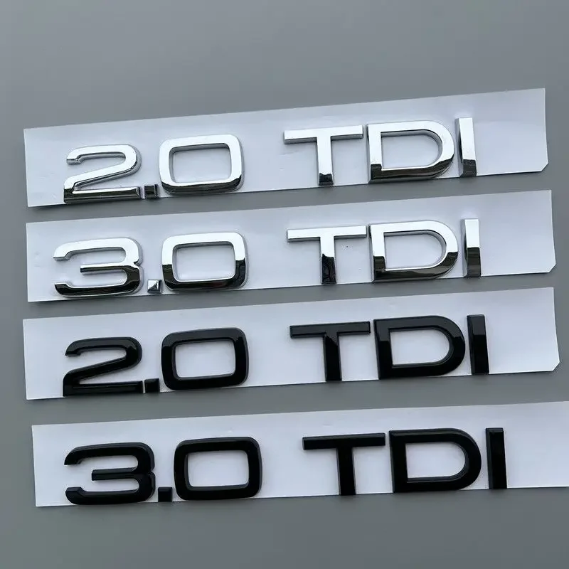 Наклейка на багажник автомобиля 3D ABS Черный серебристый 2.0 2.5 3.0 4.0 5.0TDI 30 35 40 45 50 55 TDI