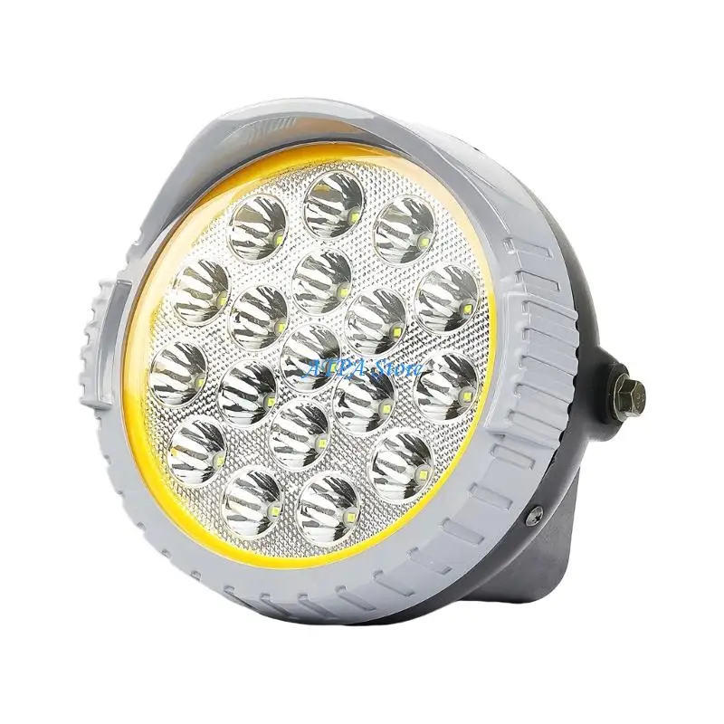 Фото U13C Мотоциклетная светодиодная передняя фара, 18 светодиодов, 24 Вт, 12-80 В, круглая лампа в сборе, простая установка для №3