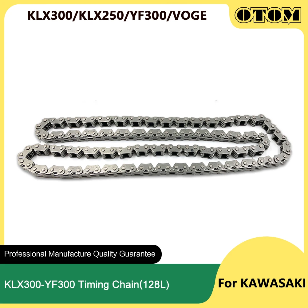 Распредвала двигателя мотоцикла OTOM KLX300 YF300 цепь ГРМ 128L для KAWASAKI KLX250 LONCIN CR6 300R VOGE