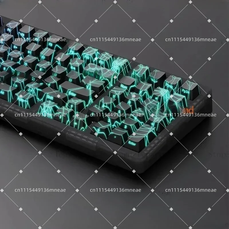 Механическая клавиатура ZORNHER Zuohe ZH980 Spider Web, 3 режима, беспроводная, игровая, RGB, с возможностью горячей замены, настраиваемая, аксессуары для ПК (art.: 3920dc40bbb91) - 3920dc40bbb91
