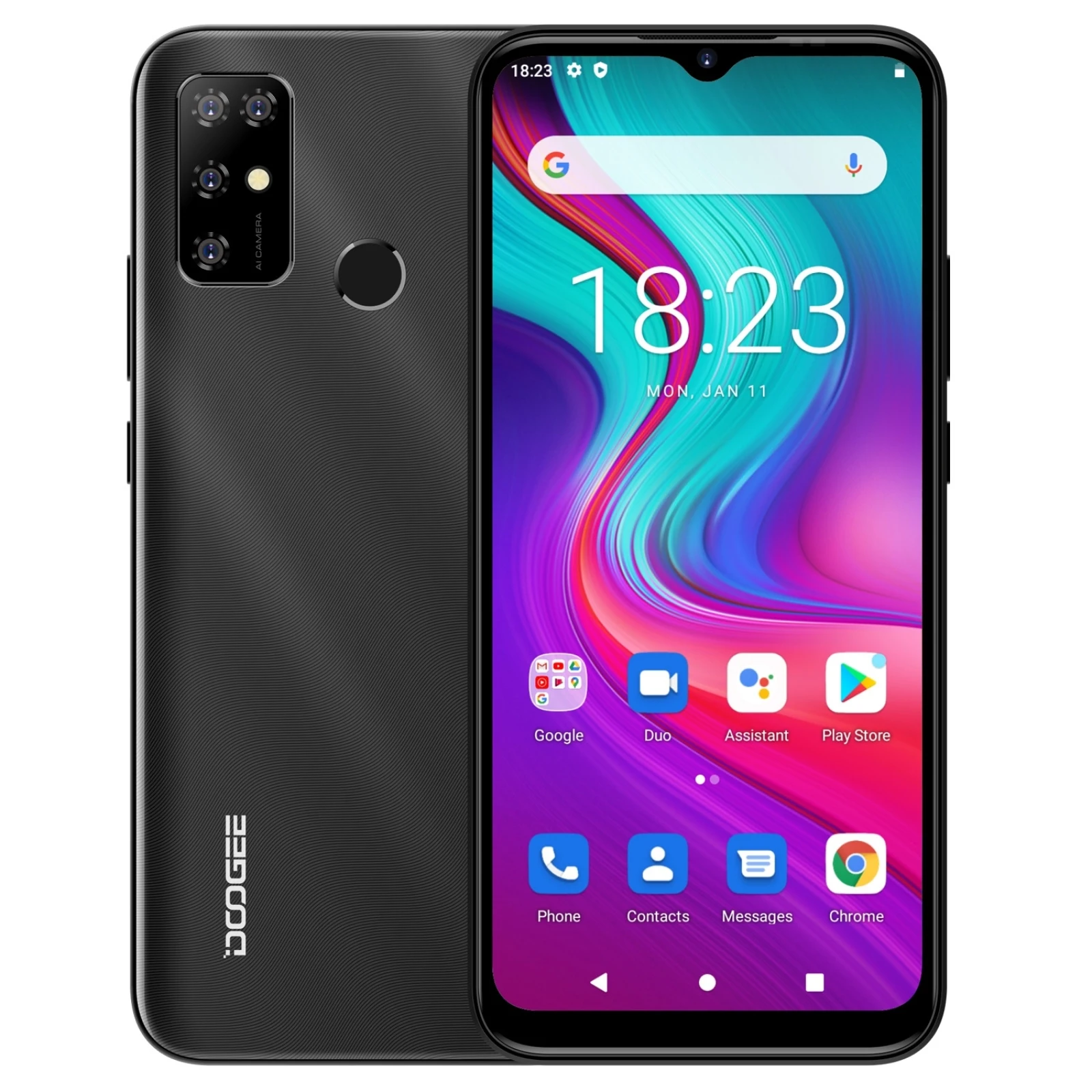 DOOGEE X96 Pro Global Smartphones 4GB 64GB 13MP Quad Camera Mobile Phone Android 11 5400mAh Cellphones 6.52”HD+ Waterdrop Screen