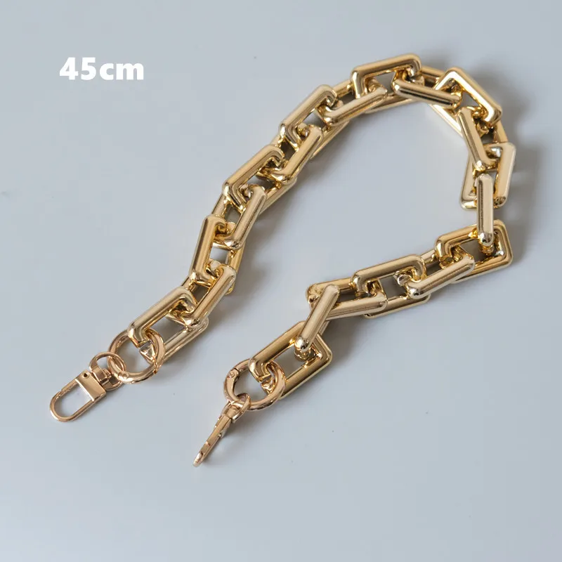 Ladies One Shoulder Handbag Bag Chain Accessories Golden Chain Replacement Unfading Thick Chain Arm Handbag Chain Bag Parts