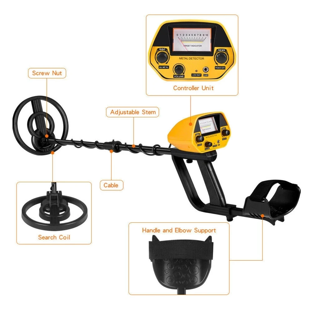 

MD-5090 Professional Metal Detector Underground Depth Metal Detectors High Sensitivity Gold Treasure Detector Hunter Pinpointer