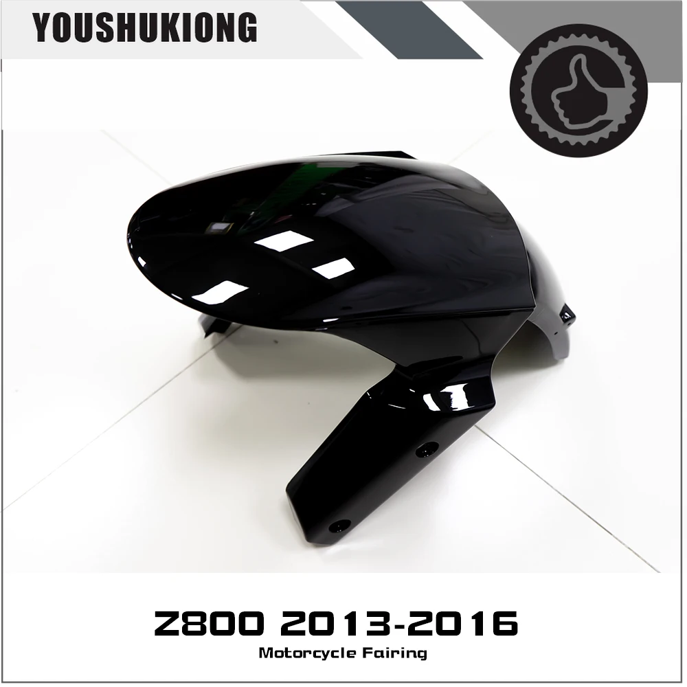 

Обтекатель для Z 800 Z800 2013-2016 опция одиночной покупки передний грязевой планшет для мотоцикла яркий черный ABS литьё под давлением