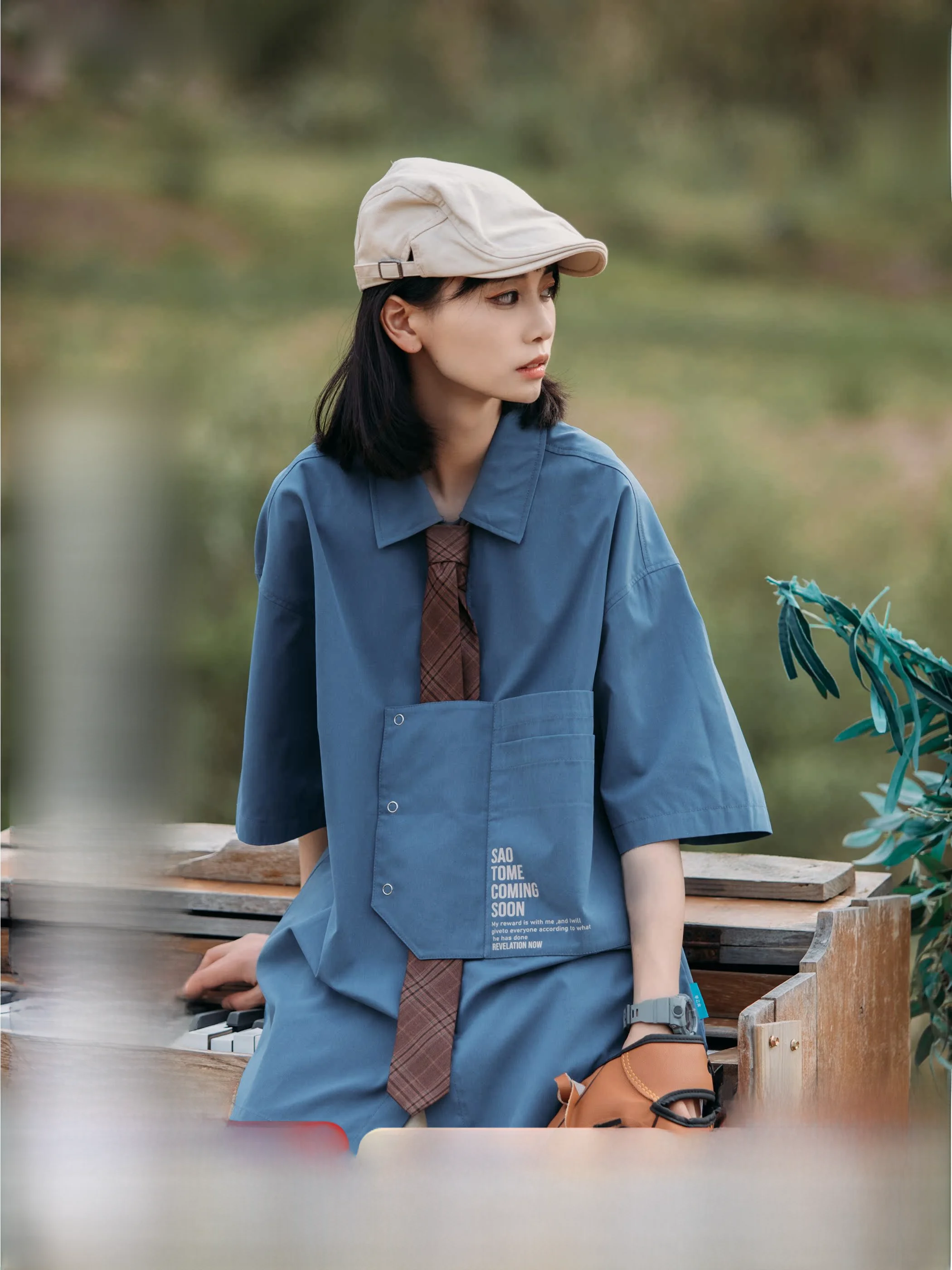 Ранняя B Женская Keizi Saotome японская Модная брендовая универсальная рубашка с