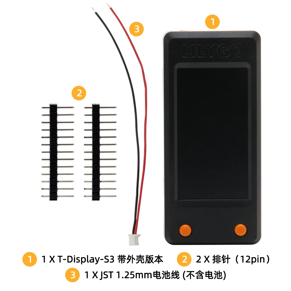 Фото LILYGO T-Display-S3 1,9-дюймовая макетная плата ЖК-дисплея с беспроводным модулем Wi-Fi и Bluetooth 5.0 №4