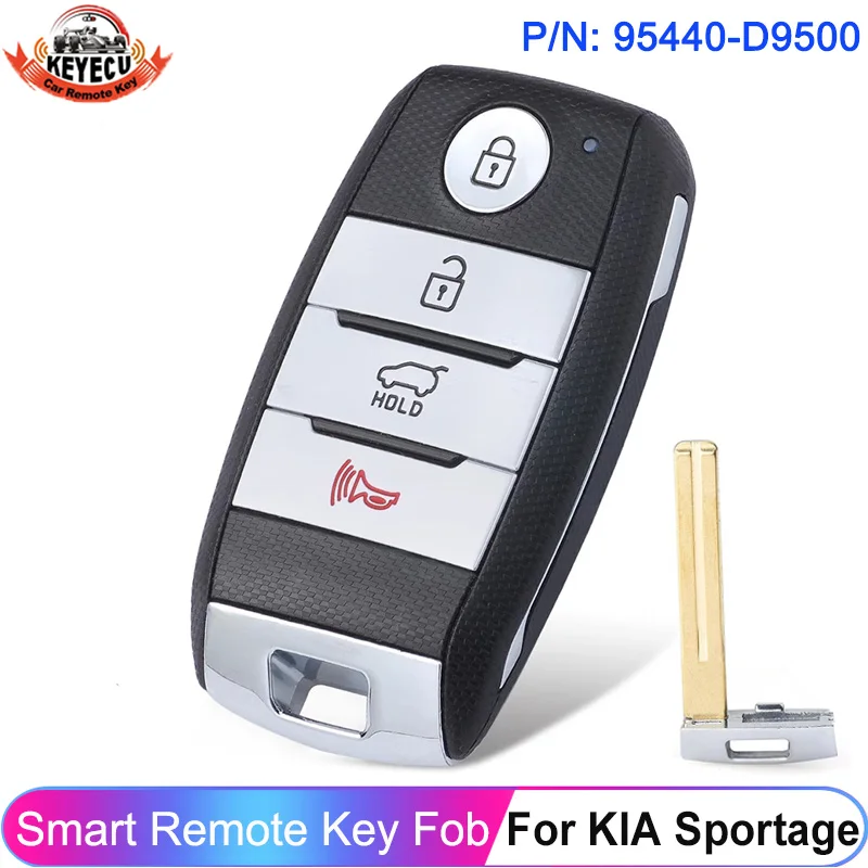 KEYECU 4 кнопки P/N: 95440-D9500 для KIA Sportage 2018 2019 2020 БЕСКЛЮЧЕВОЙ дистанционный ключ FSK 433 92
