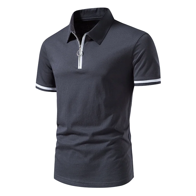 

Mens Classic Quarter-Zip Polo Shirts 2023 Brand New Short Sleeve Slim Fit Golf Shirt Summer Casual Moisture Wicking Polos Hombre