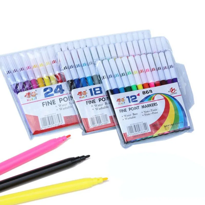 12/18/24 Color School Kids High Quality Colored Pen Art Watercolor Pen Brush Set Colored Pen Student Gift Can Be Washed