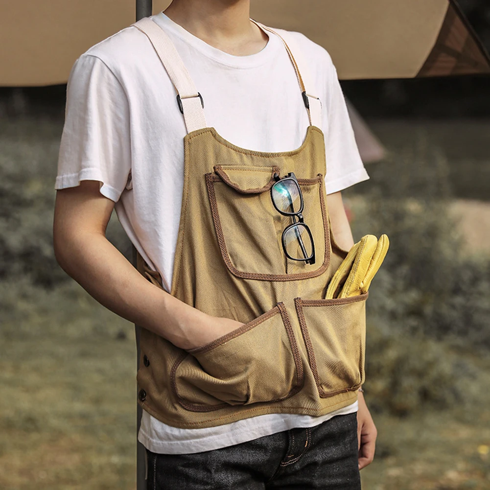 

Fashion Canvas Kitchen Aprons For Woman Men Chef Work Apron For Grill Restaurant Bar Shop Cafes Beauty Nails Studios Uniform