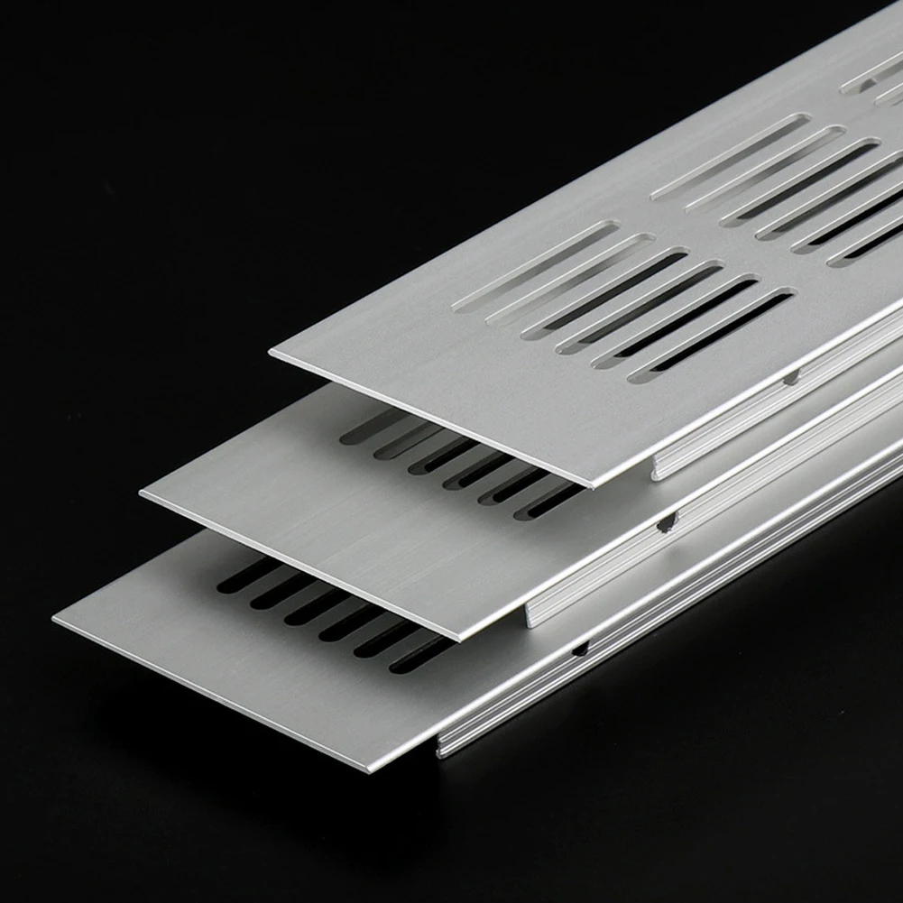 

60mm Wide Aluminium Rectangular Cabinet Wardrobe Air Vent Grille Ventilation-Cover For Air Conditioner Closet Shoes Cabinet