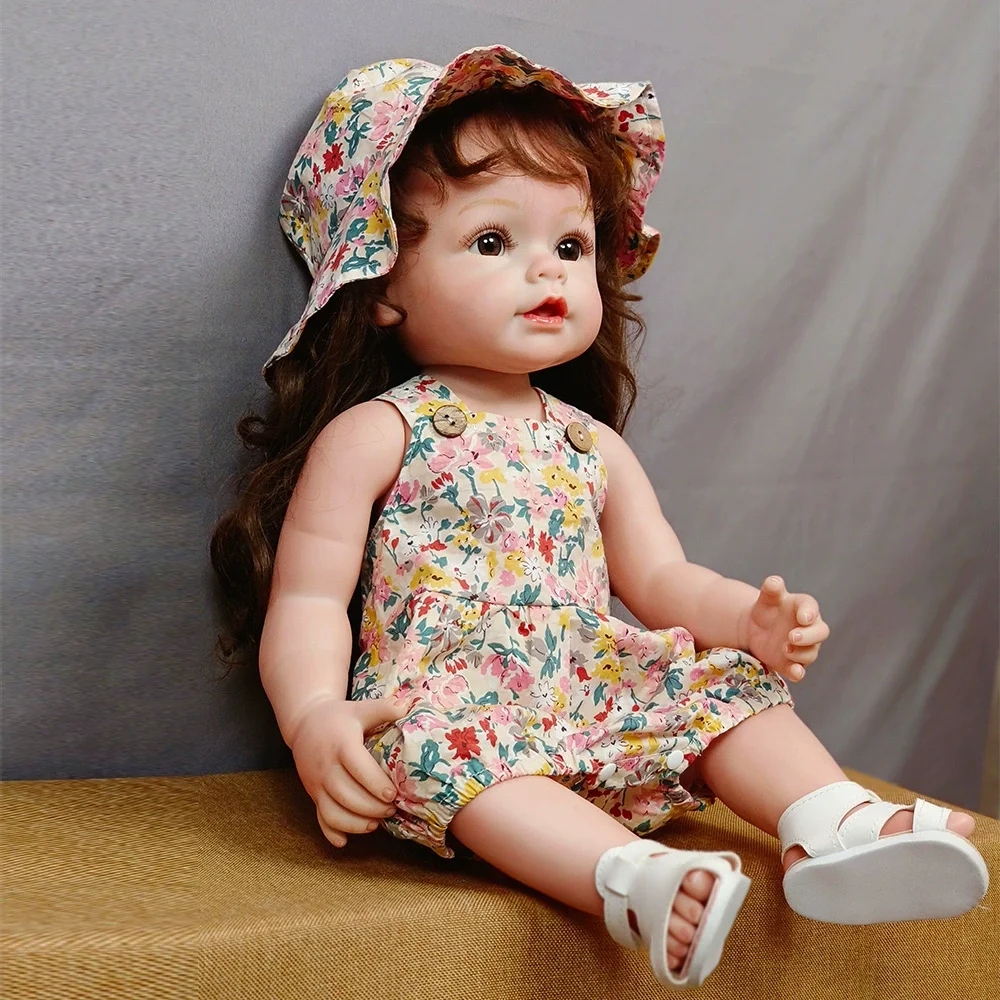 Кукла реборн Мягкая силиконовая 55 см идеальный подарок
