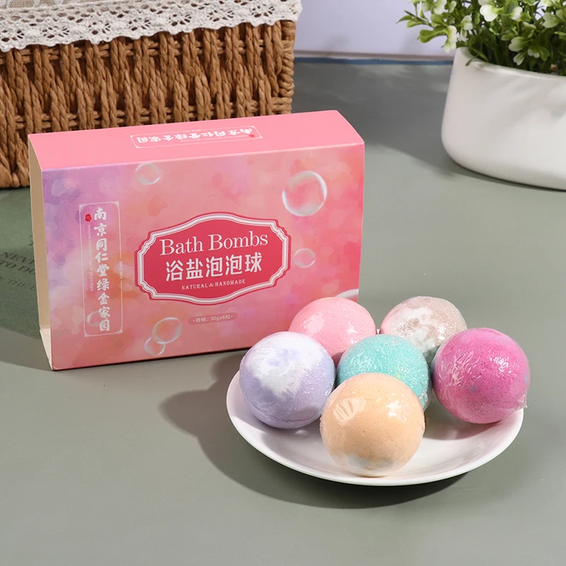 

6pcs/set Natural Mini Handmade Bathing Foot Spa Rich Essential Oils Bath Ball