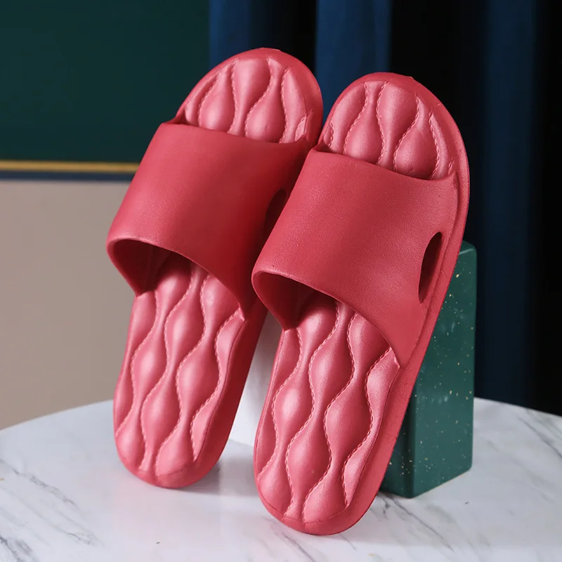 Новинка 2022 сандалии с волнистым рисунком домашние тапочки мягкой подошвой от