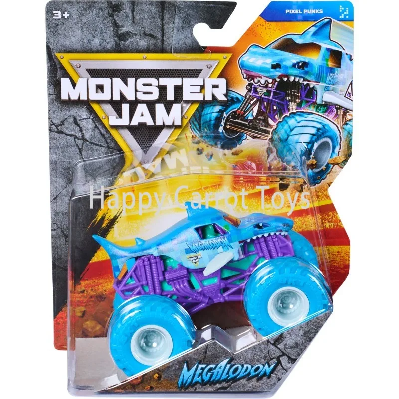 Фото Оригинальные модели Monster Jam 1:64: Monster Truck Series 46 Grave Digger, Megalodon, El Toro Loco, JCB, DIGatron. Коллекционные машинки из сплава, подарки, игрушки. №2