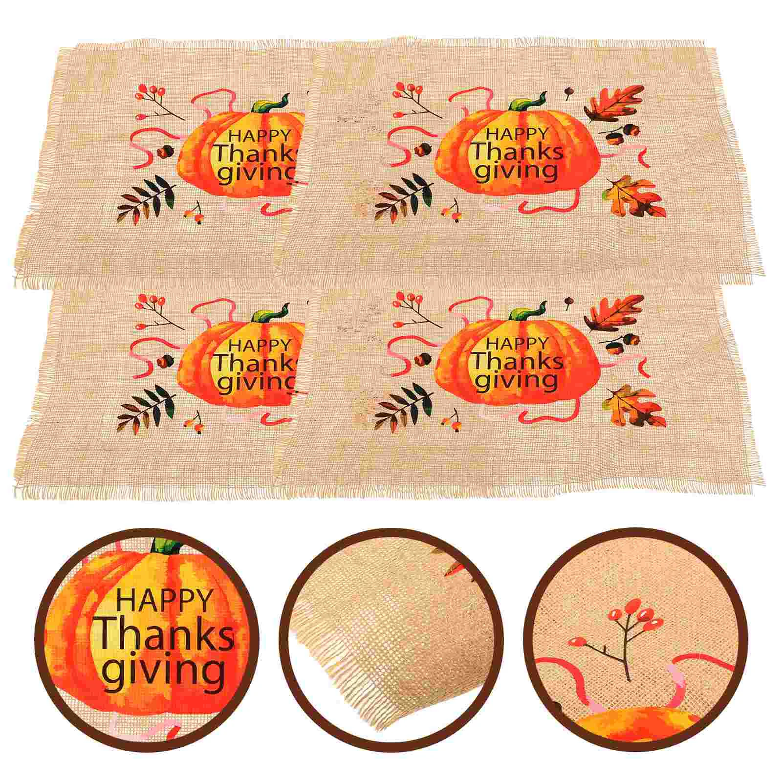 

Placemats Heat Pad Mats Resistant Table Place Set Dining Kitchen4 Insulated