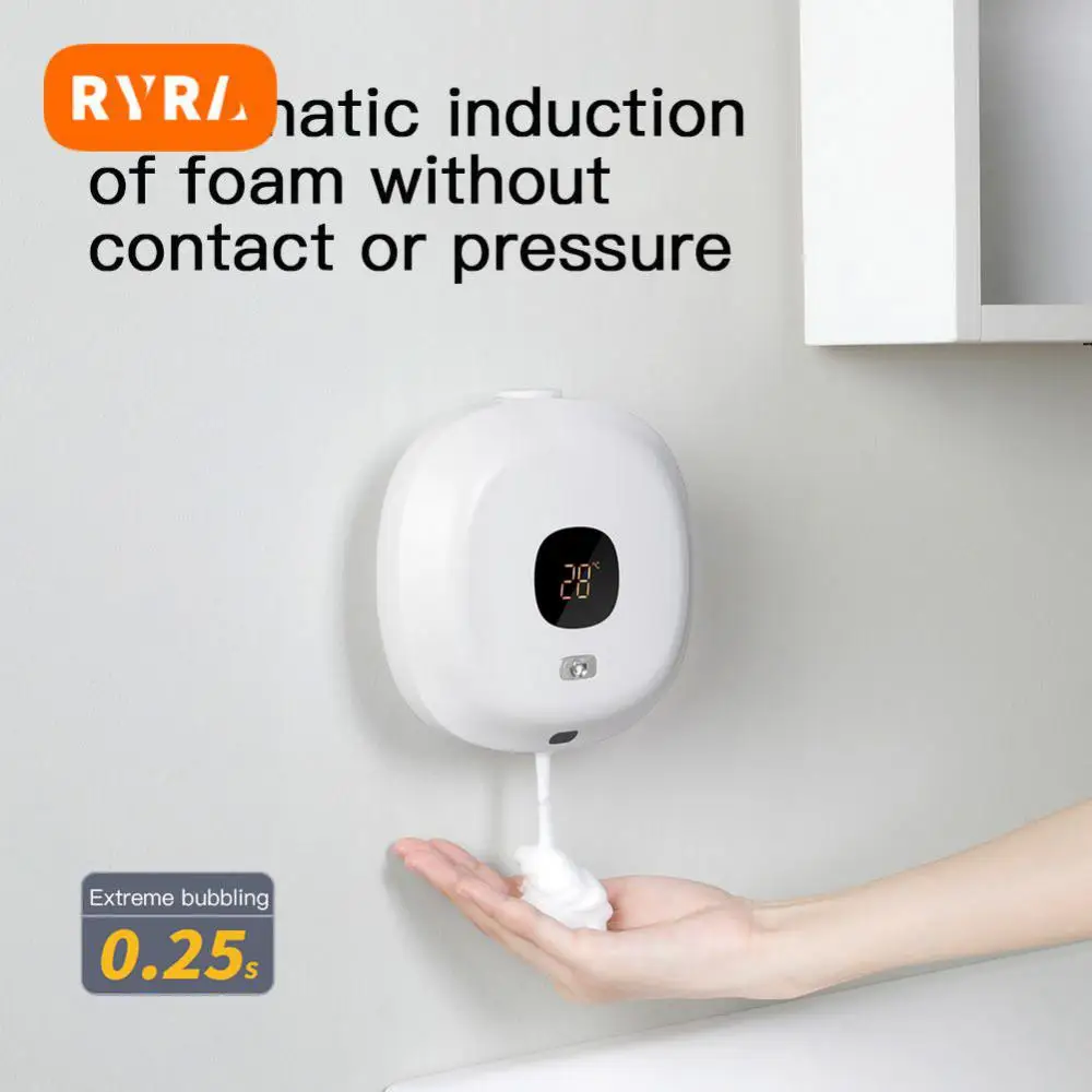 

Intelligent Sensor For Children Adult Automatic Induction Wall Mounted Auto-induction Foam Inductive Smart Home Soap Dispenser