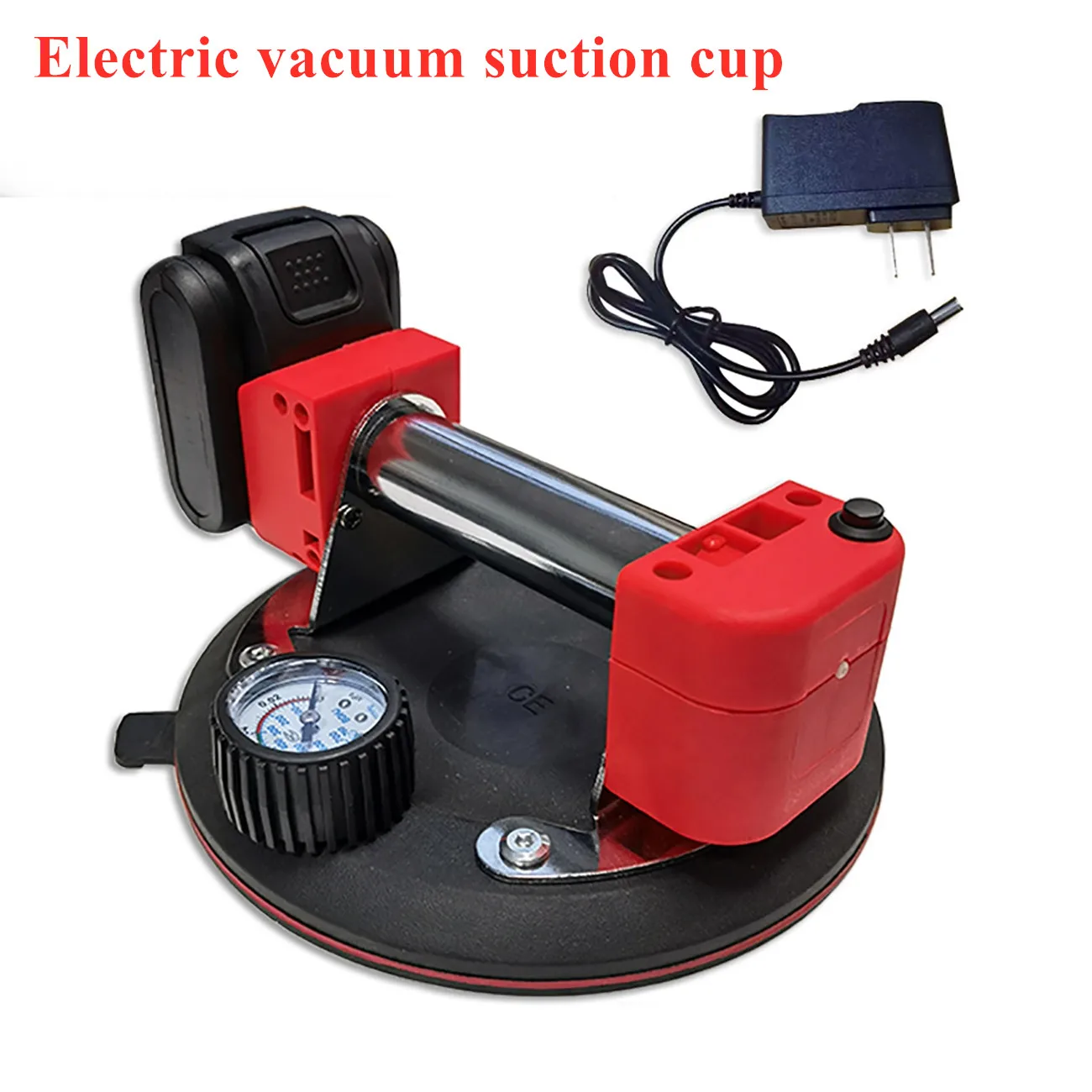

8 Inch Electric Vacuum Suction Cup Tile Glass Sheet Handling Tool Portable Powerful Suction Lifter with Storage Box and Charger