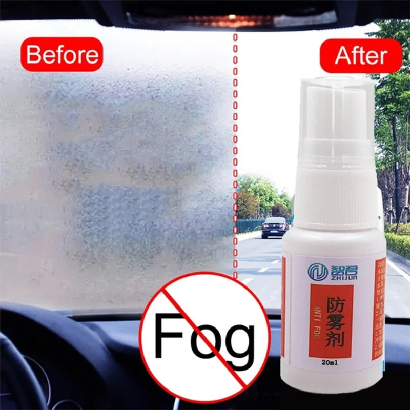 

20ML Car Glass Anti Fogging Agent Waterproof Nano Coating Auto Window RearView Mirror Defogging Anti-fog Spray Safety Driving