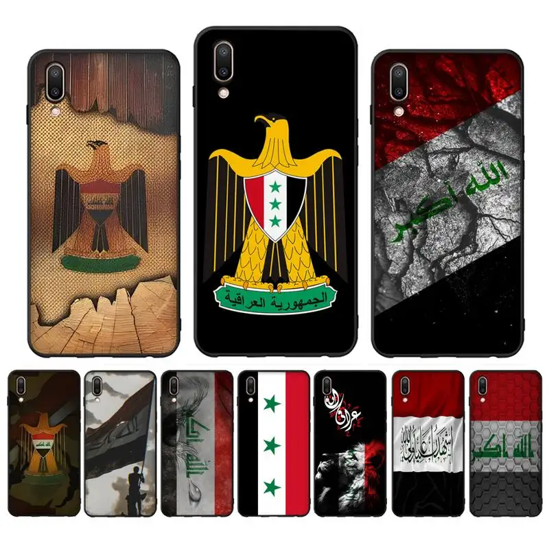 

Iraqi Iraq Flag Phone Case for Vivo Y91C Y11 17 19 17 67 81 Oppo A9 2020 Realme c3