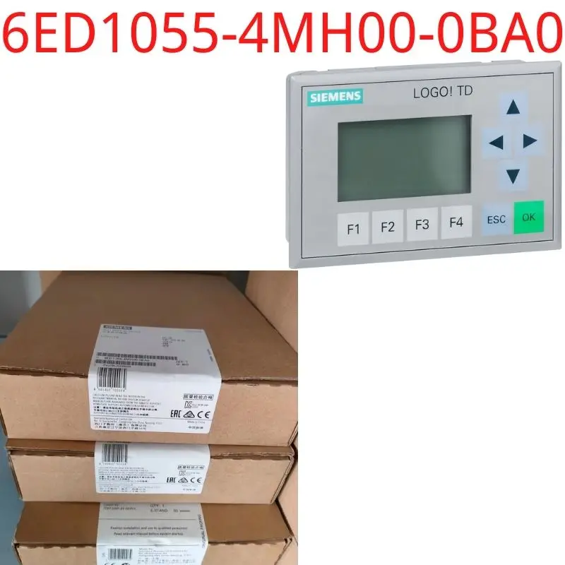 

6ED1055-4MH00-0BA0 Brand New LOGO! TD text display, for LOGO!..0BA6 and..0BA7, 4-row, with cable (2.5 m) and installation access